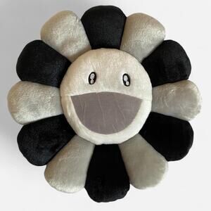 Takashi Murakami Flower Plush 40CM black/grey/white